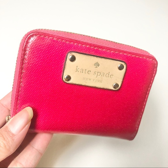 kate spade Handbags - Kate Spade Magenta Mini Wallet